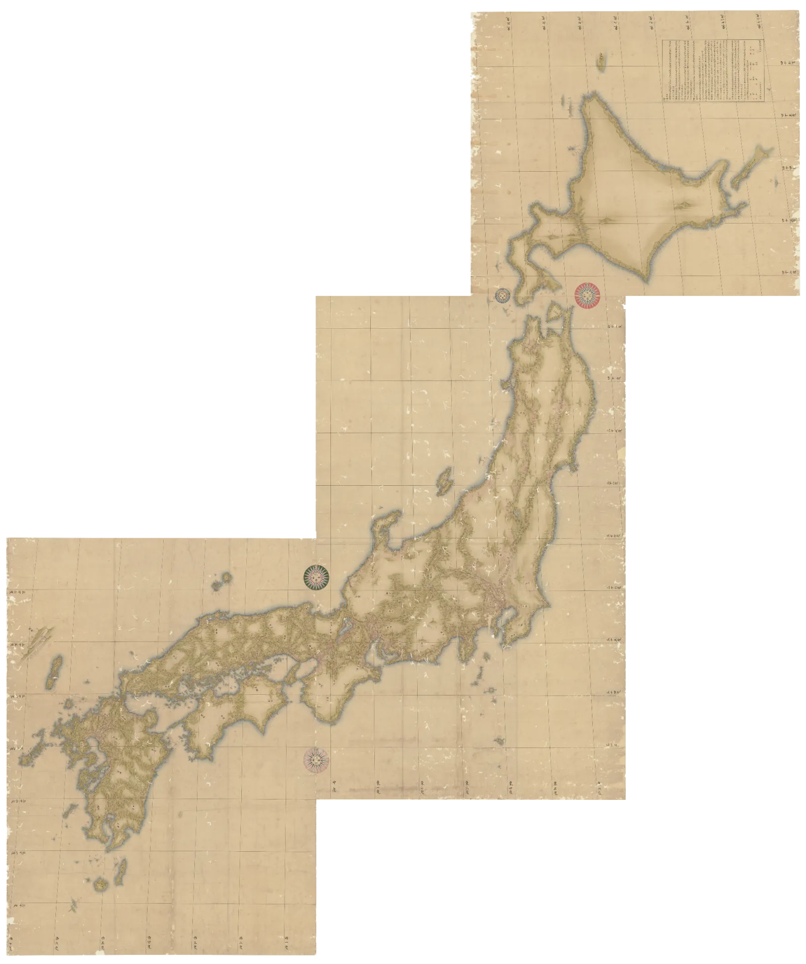 アリアンス・フランセーズとアンスティチュ・フランセの所在地を示した日本古地図